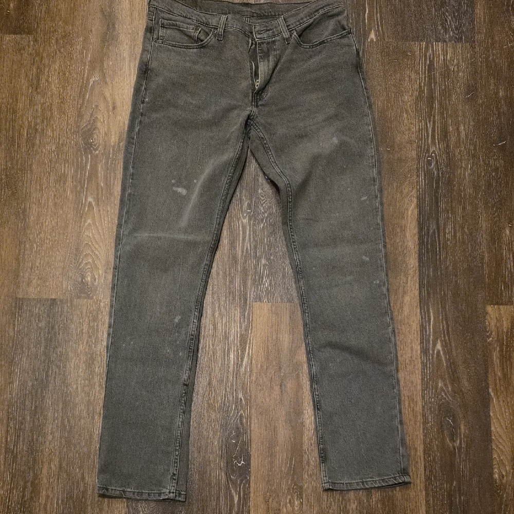 Levi's 511 Men Gray Straight Jeans with Classic Denim Detailing